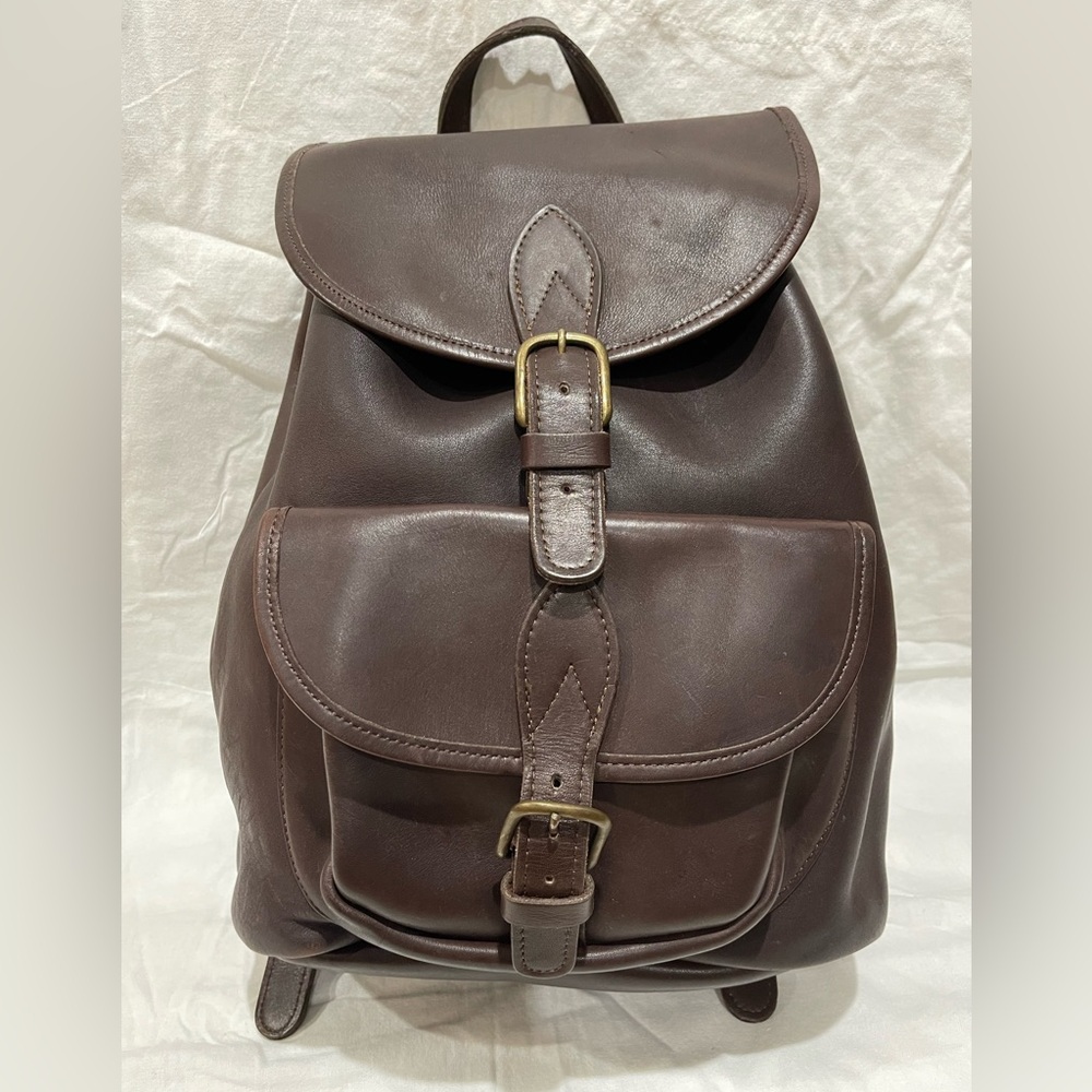 Brown Leather Backpack